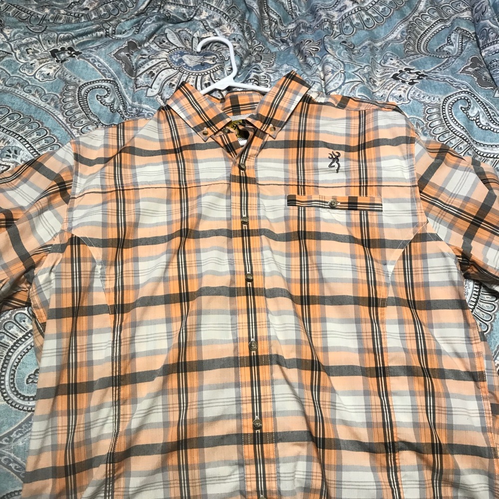 Browning button up short sleeve shirt